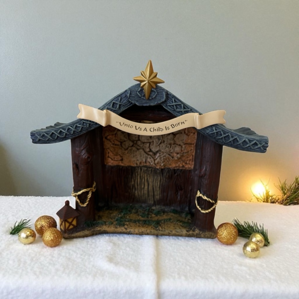 Thomas Kinkade Hawthorne Village Christmas Nativity Holy Family Night Set Creche - Picture 3 of 12